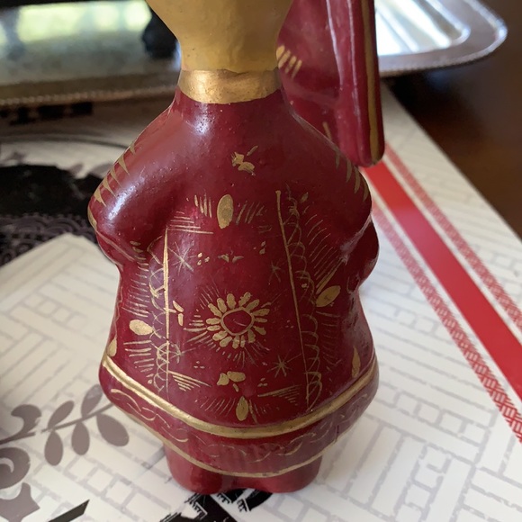 SET of 7 hand painted pottery nativity Mexico - Picture 6 of 7